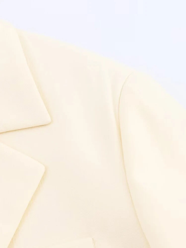 European and American style autumn women's clothing new style fashionable and versatile solid color long-sleeved coat jacket